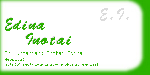 edina inotai business card